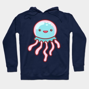 Simple Cotton Candy Jellyfish Minimal Hoodie